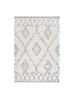 Gebedskleed laagpolig tapijt CASA Berber-stijl patroon crème