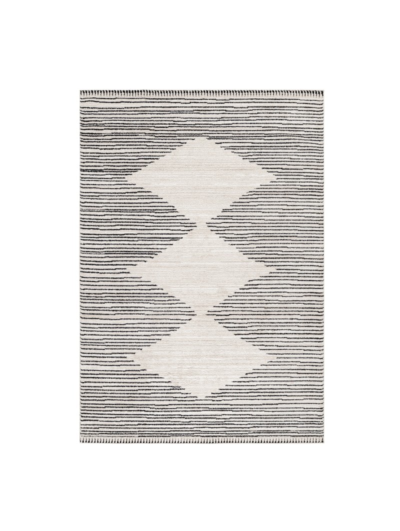 Gebedskleed laagpolig tapijt CASA Berber-stijl patroon strepen