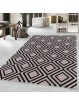 Short pile carpet living room carpet diamond grid design soft pile pink