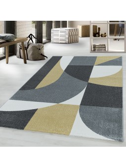 Short pile carpet living room carpet design zip code pattern abstract yellow