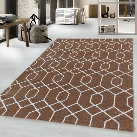 Short pile carpet, living room carpet, cable design, cable pattern, lines, copper