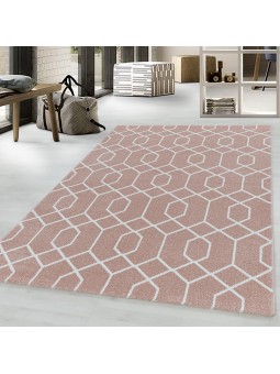 Short pile carpet, living room carpet, cable design, cable pattern, lines, rose