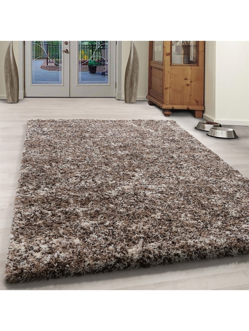 eetpatroon Fictief browser Hoogpolig tapijt hoge kwaliteit hoogpolig woonkamer beige taupe crème  gemêleerd