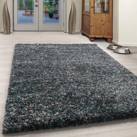 Shaggy carpet high quality high pile living room mint gray cream mottled
