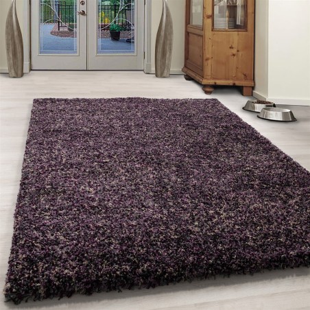 Shaggy carpet high quality high pile living room purple gray beige mottled