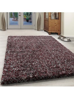 Hoogpolig tapijt hoge kwaliteit hoogpolige woonkamer rood grijs crème gemêleerd