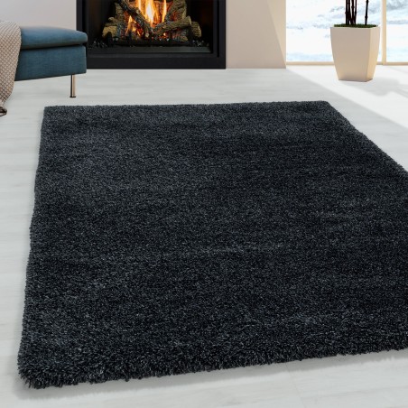 Woonkamertapijt hoogpolig tapijt superzacht hoogpolig zachte kleur antraciet