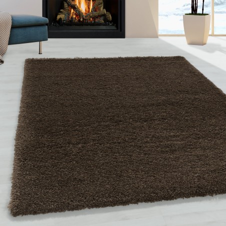 Woonkamertapijt hoogpolig tapijt superzacht hoogpolig zachte kleur bruin