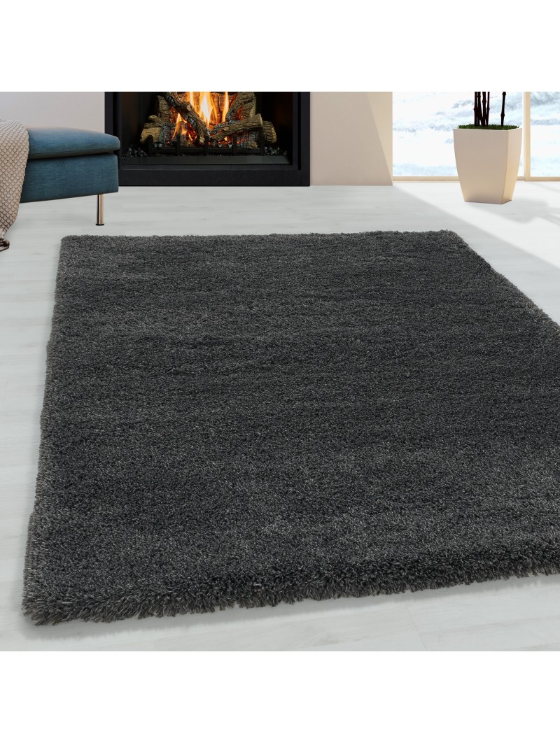 Woonkamertapijt hoogpolig tapijt superzacht hoogpolig zachte kleur grijs