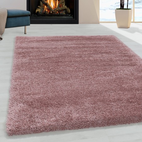 Tappeto da soggiorno tappeto a pelo alto super morbido pelo shaggy morbido colore rosa